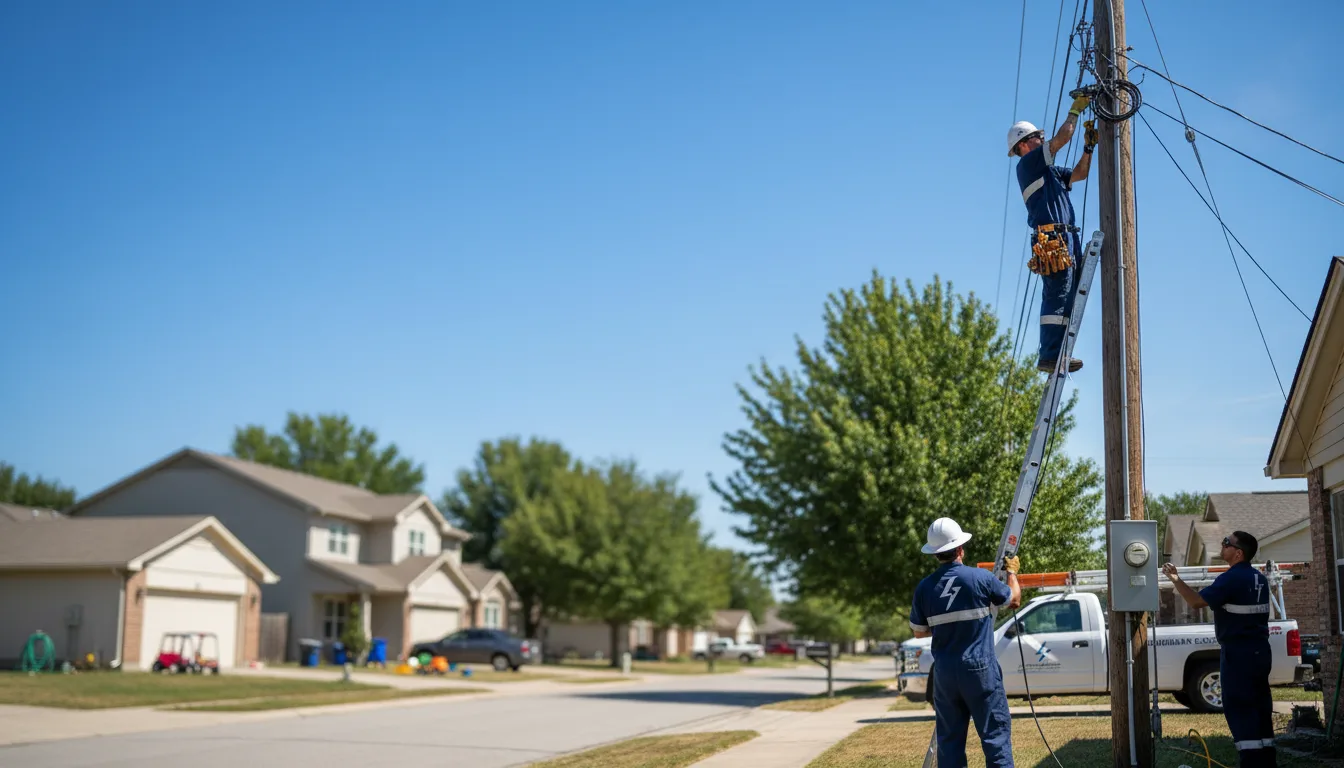 Residential electrician providing installation services in Drummond, WI